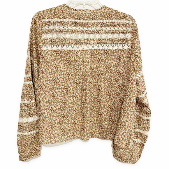 Veronica Beard | Lyanna Floral Lace Top Cotton Size 10 - Picture 5 of 9